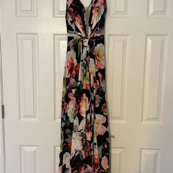 Cachet Black Sleeveless Polyester Dress - Picture 3 of 6